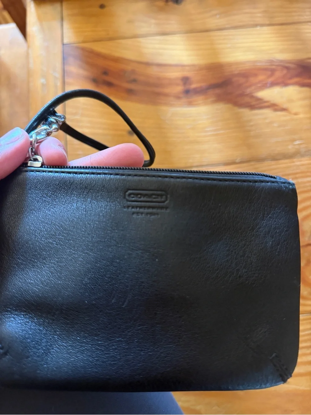 Black Coach Wristlet